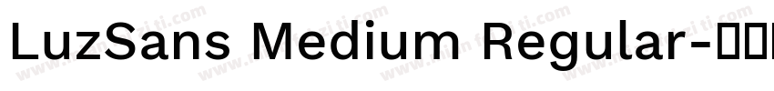 LuzSans Medium Regular字体转换